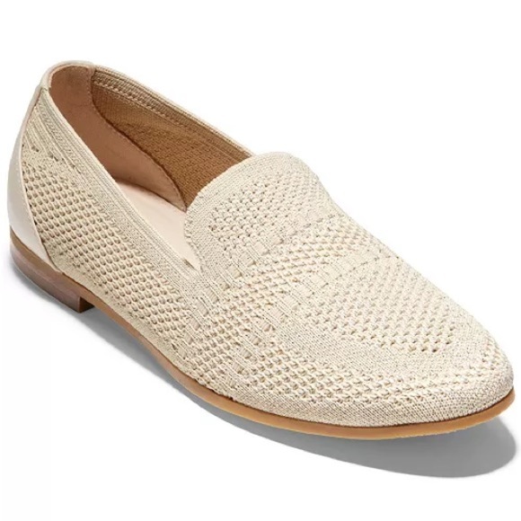 Cole Haan Modern Classic Knit Loafers Beige size 5 B - Picture 12 of 12